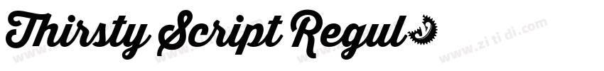 Thirsty Script Regul字体转换